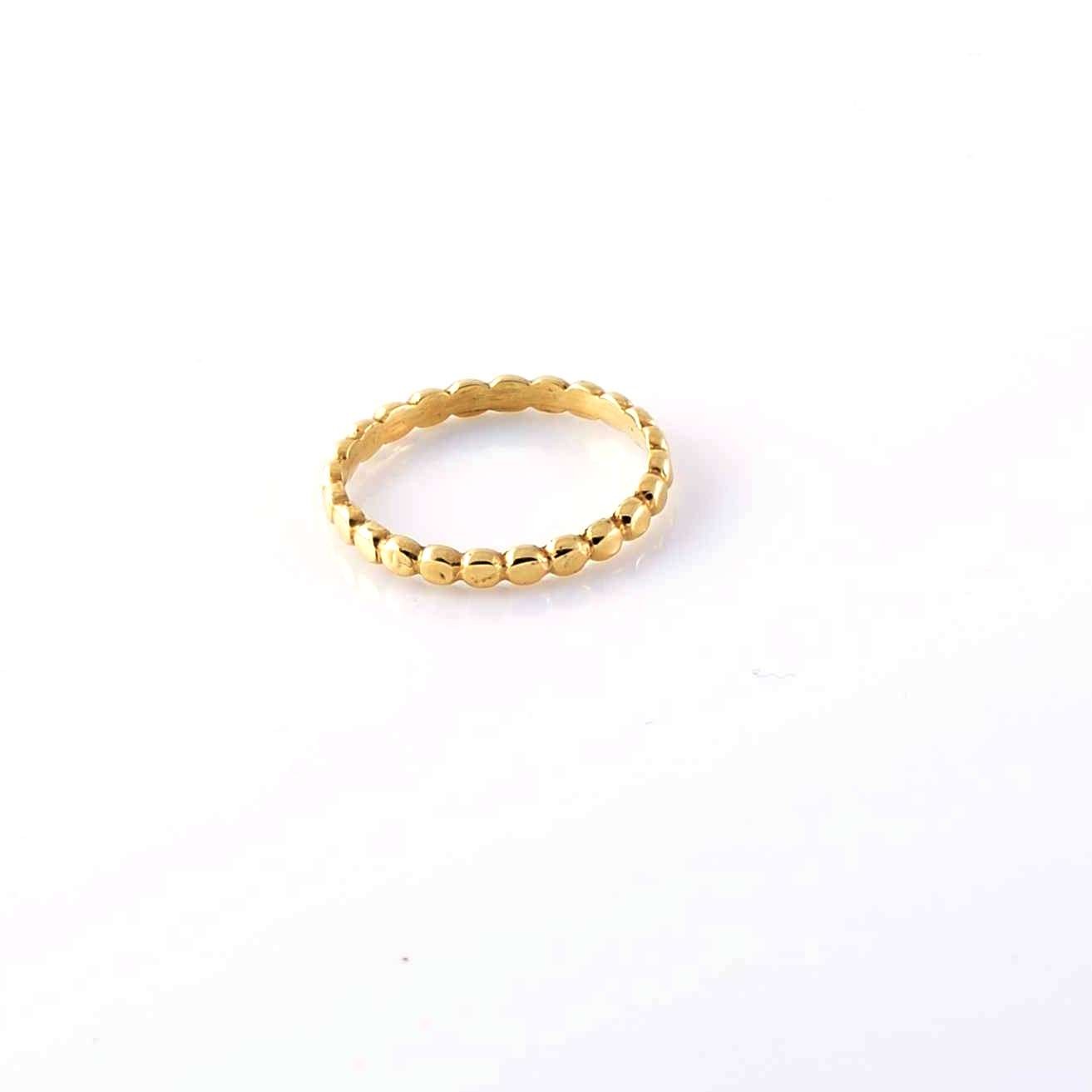 טבעת זהב עיגולים