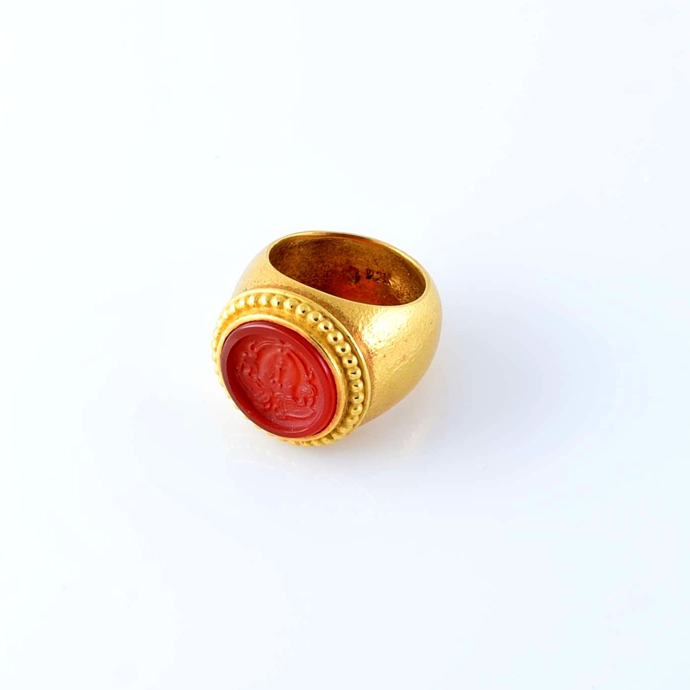 Agate Gold Ring
