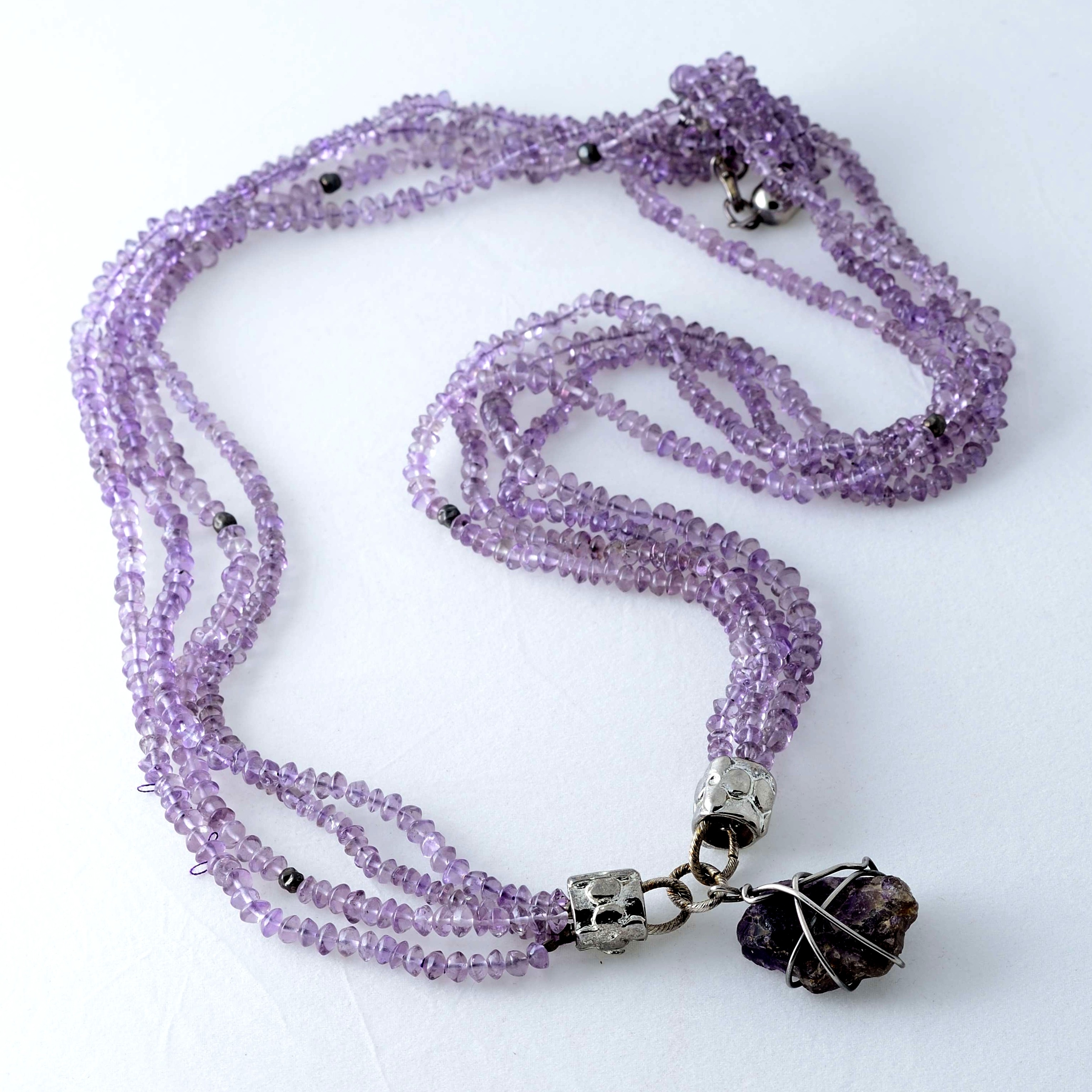 Amethyst stone necklace